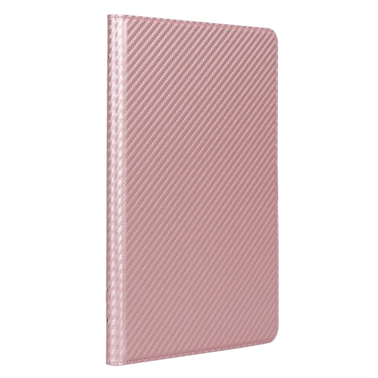 WY-1595A Carbon Fiber Texture PU Leather Tablet Case for Huawei MediaPad T5 10 - Rose Gold-5