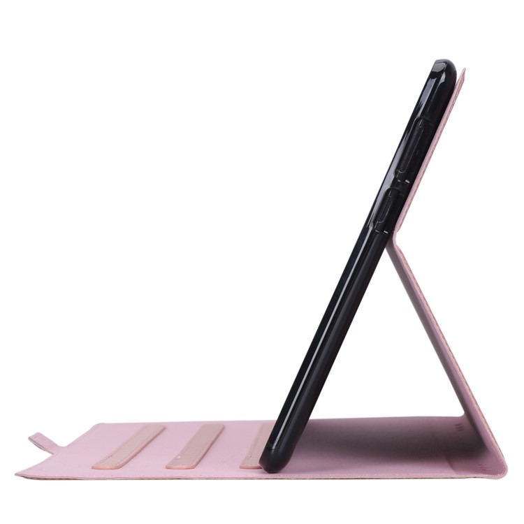 WY-1595A Carbon Fiber Texture PU Leather Tablet Case for Huawei MediaPad T5 10 - Rose Gold-17