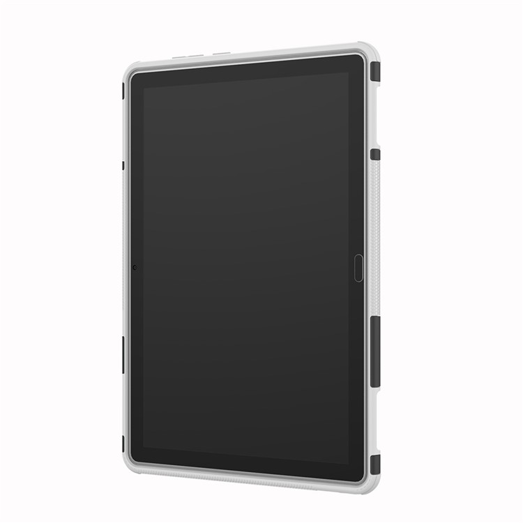 Cool Tyre PC + TPU Combo Cover with Kickstand for Huawei MediaPad M5 lite 10 - White-5