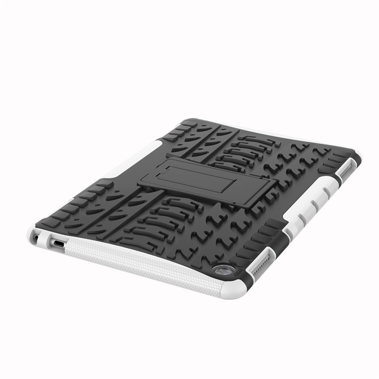 Cool Tyre PC + TPU Combo Cover with Kickstand for Huawei MediaPad M5 lite 10 - White-9