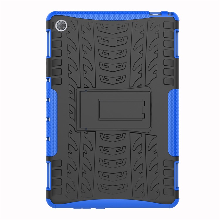 Cool Tyre PC + TPU Protector Cover with Kickstand for Huawei MediaPad M5 lite 10 - Blue-3