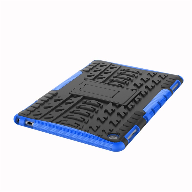 Cool Tyre PC + TPU Protector Cover with Kickstand for Huawei MediaPad M5 lite 10 - Blue-8