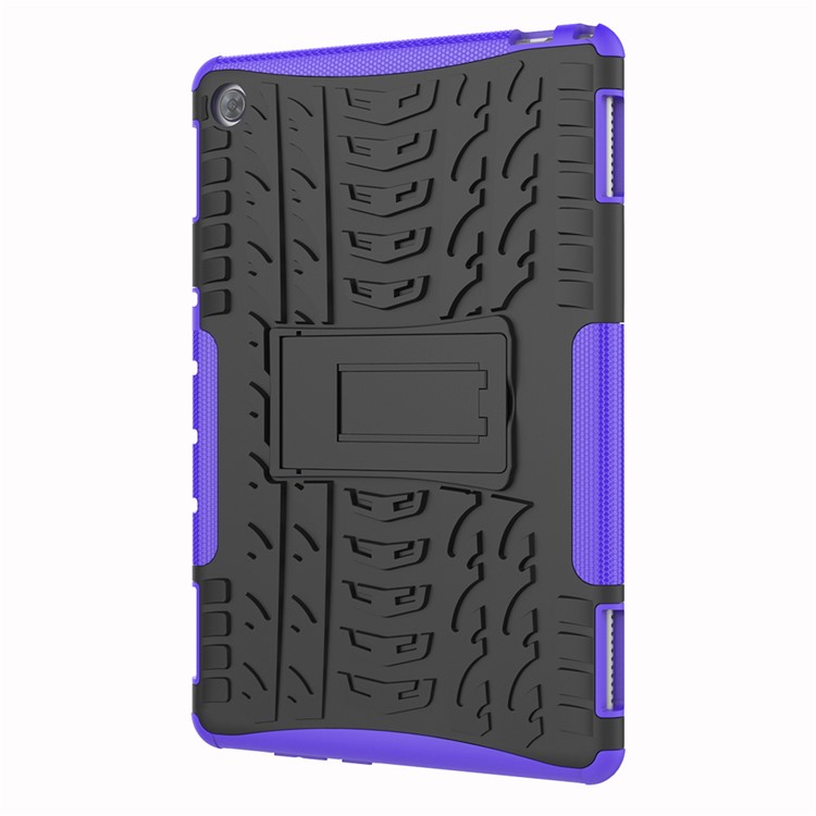 Cool Pneu Kickstand pc + Tpu Combo Protection Case For Huawei Mediapad M5 Lite 10 - Violet