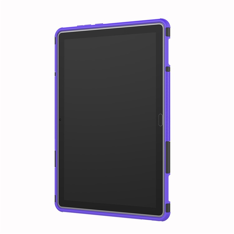 Cool Tyre PC + TPU Kickstand Case Accessory for Huawei MediaPad M5 lite 10 - Purple-5