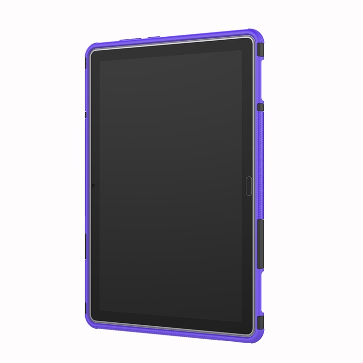 Cool Pneu Kickstand pc + Tpu Combo Protection Case For Huawei Mediapad M5 Lite 10 - Violet