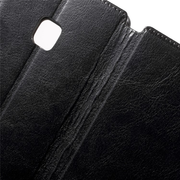 Crazy Horse Leather Flip Phone Case for Huawei P9 Lite - Black-6
