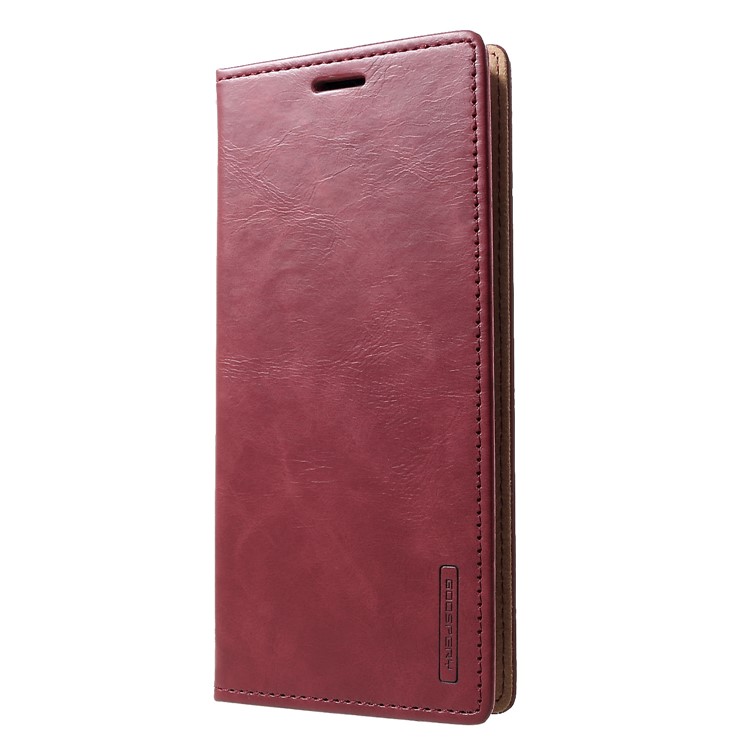 MERCURY GOOSPERY Blue Moon Stand Leather Shell for Huawei Mate 20 Pro - Wine Red-3