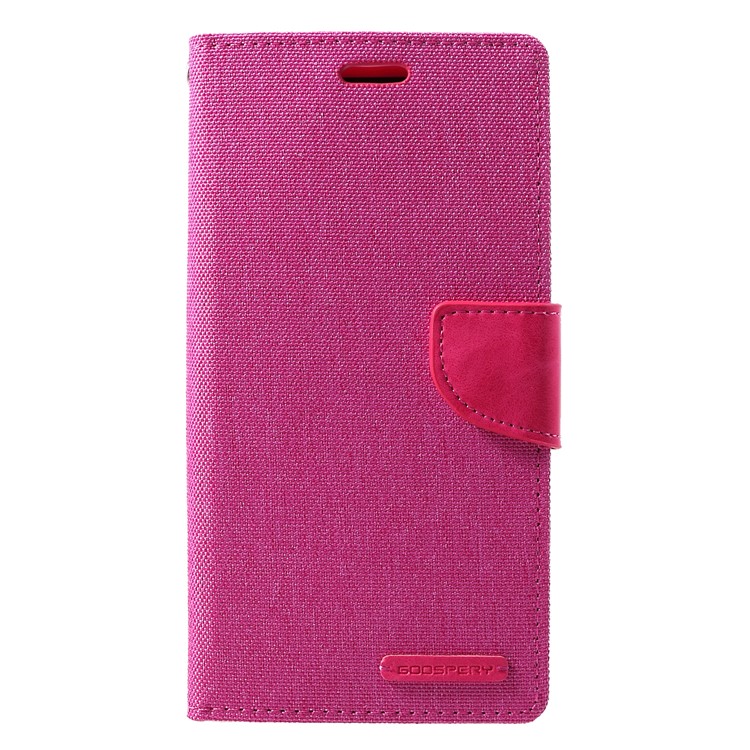MERCURY GOOSPERY Canvas Leather Wallet Cover Shell Case for Huawei Mate 20 Lite - Rose-1