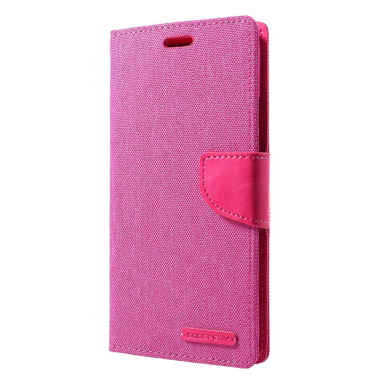 MERCURY GOOSPERY Canvas Leather Wallet Cover Shell Case for Huawei Mate 20 Lite - Rose-3