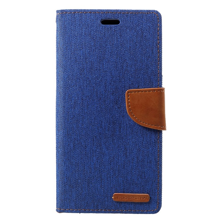 MERCURY GOOSPERY Canvas Leather Stand Case with Card Slots for Huawei Mate 20 Lite - Baby Blue-1