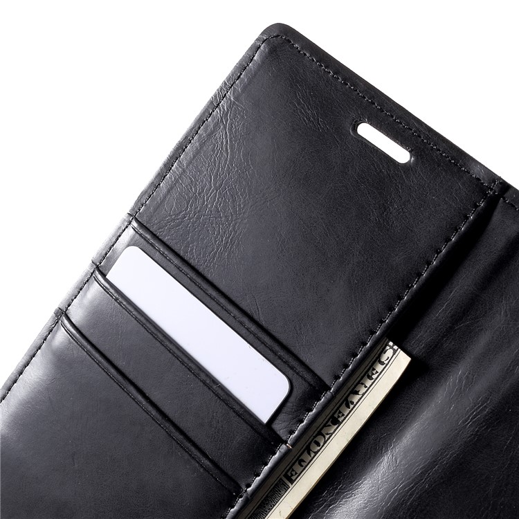 MERCURY GOOSPERY Blue Moon Wallet Leather Cover for Huawei Mate 20 Pro - Black-7