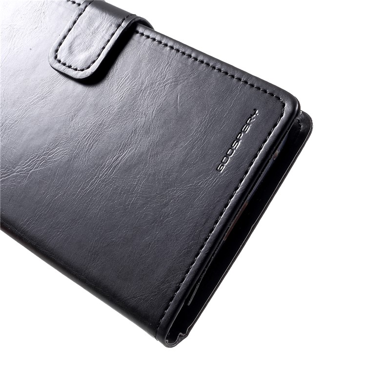 MERCURY GOOSPERY Blue Moon Wallet Leather Cover for Huawei Mate 20 Pro - Black-8