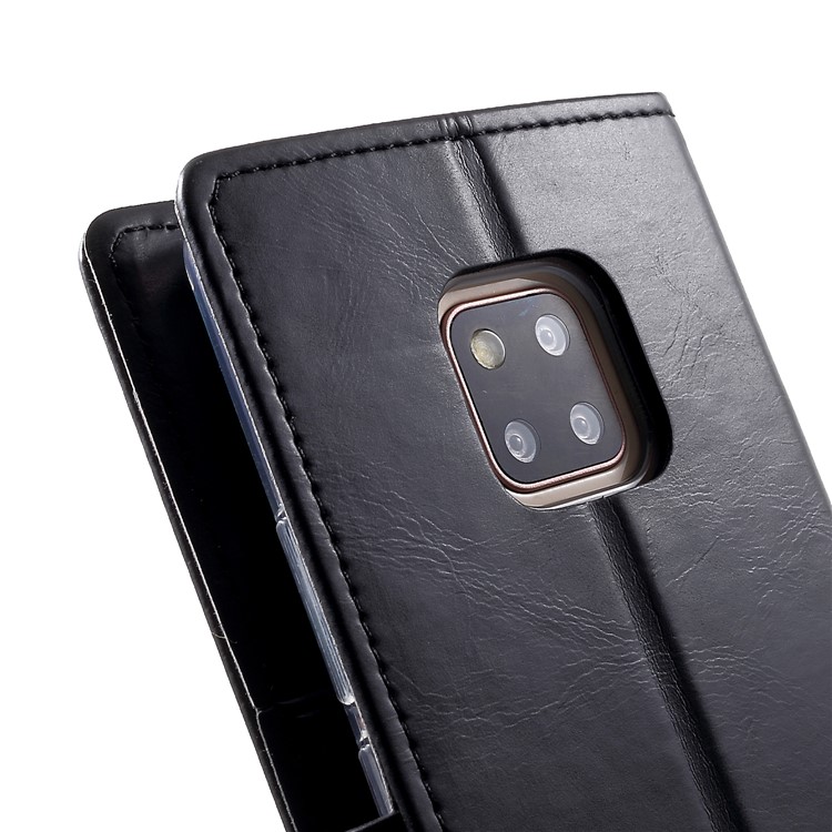 MERCURY GOOSPERY Blue Moon Wallet Leather Cover for Huawei Mate 20 Pro - Black-9