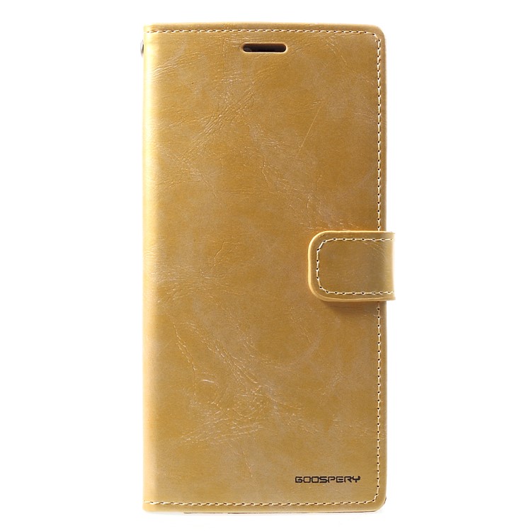 MERCURY GOOSPERY Blue Moon Wallet Leather Cell Phone Cover for Huawei Mate 20 Pro - Gold-1