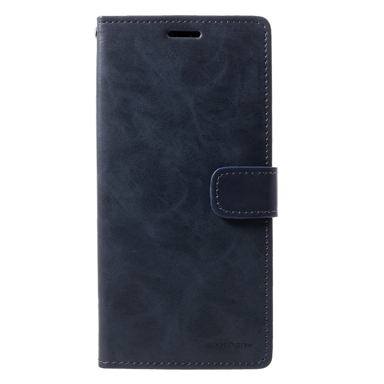 MERCURY GOOSPERY Blue Moon Wallet Leather Protective Cover for Huawei Mate 20 Pro - Dark Blue-1