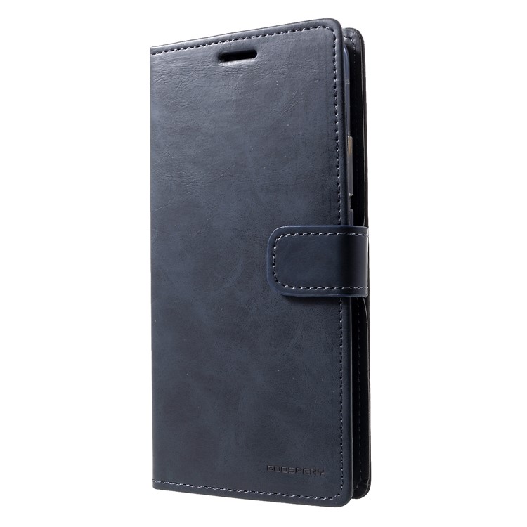 MERCURY GOOSPERY Blue Moon Wallet Leather Protective Cover for Huawei Mate 20 Pro - Dark Blue-3