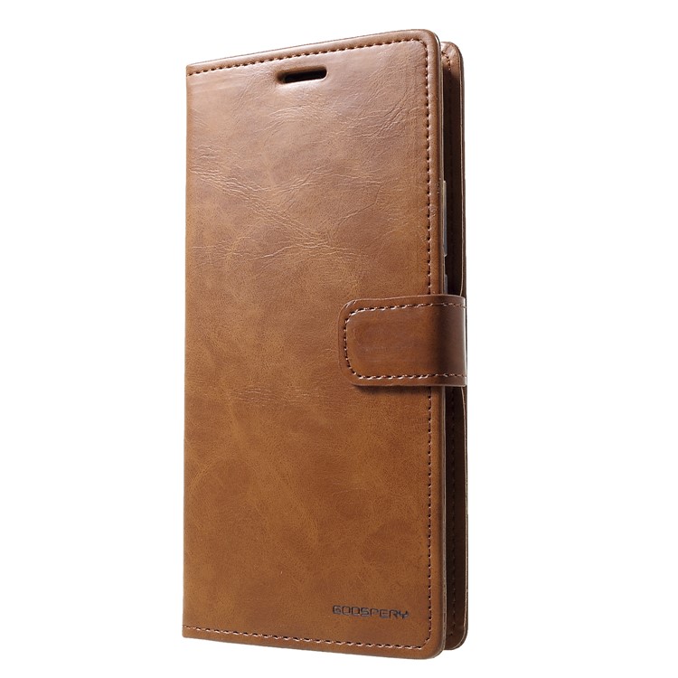 MERCURY GOOSPERY Blue Moon Wallet Leather Protective Shell for Huawei Mate 20 Pro - Coffee-3