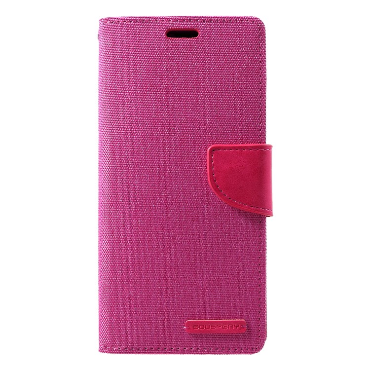 MERCURY GOOSPERY Canvas Leather Wallet Stand Case for Huawei Mate 20 Pro - Rose-1