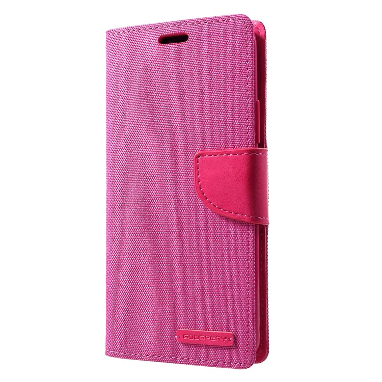 MERCURY GOOSPERY Canvas Leather Wallet Stand Case for Huawei Mate 20 Pro - Rose-3