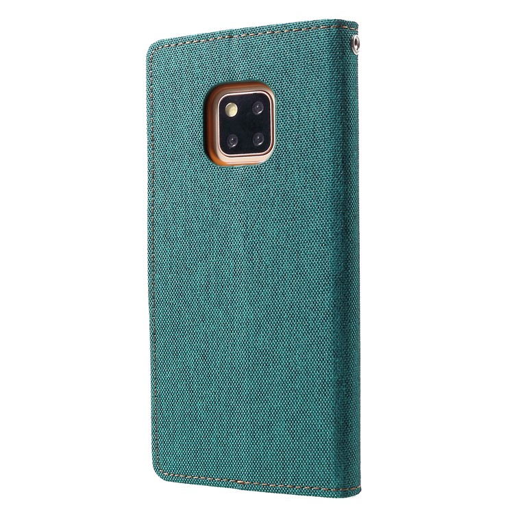 MERCURY GOOSPERY Etui De Protection En Cuir Pour Portefeuille Pour Huawei Mate 20 Pro - Vert-2