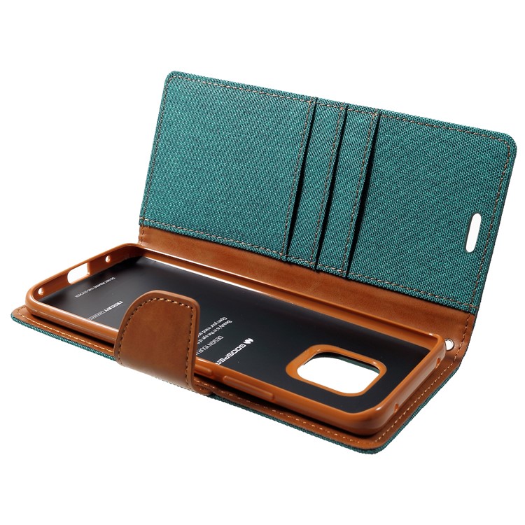 MERCURY GOOSPERY Etui De Protection En Cuir Pour Portefeuille Pour Huawei Mate 20 Pro - Vert-6