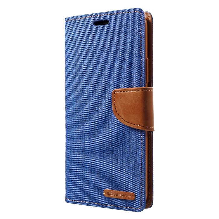 MERCURY GOOSPERY Canvas Leather Stand Case with Card Slots for Huawei Mate 20 Pro - Baby Blue-3