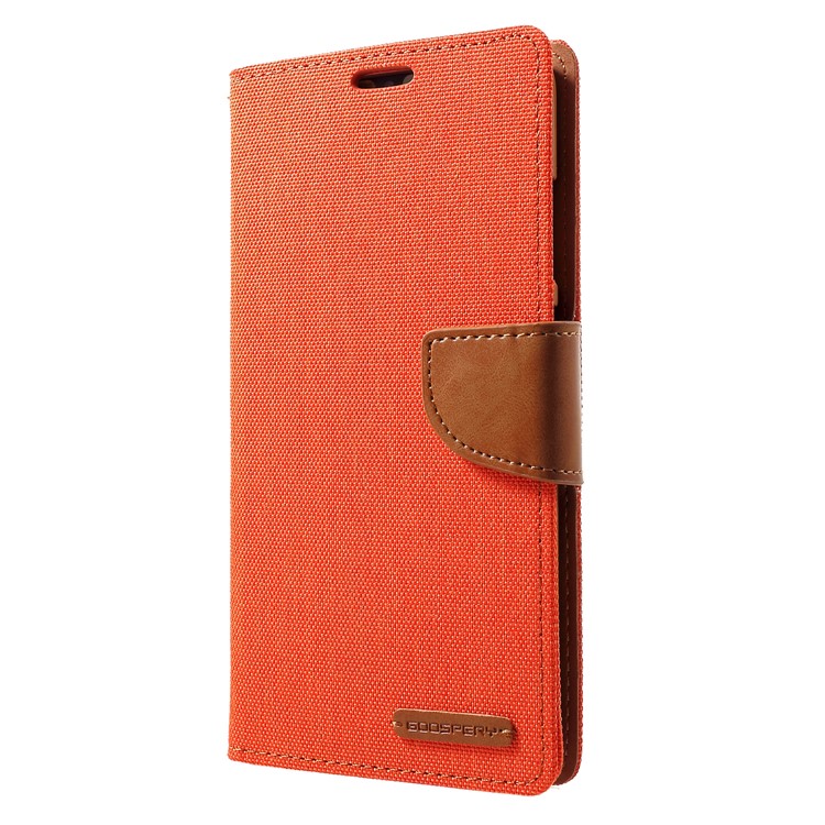 MERCURY GOOSPERY Handytasche Aus Canvas-Tagebuch Aus Leder Für Huawei 20 - Orange-3