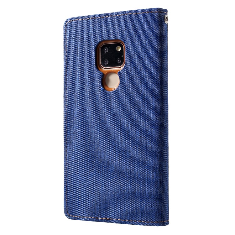 MERCURY GOOSPERY Canvas Diary Leather Case Accessory for Huawei Mate 20 - Baby Blue-2