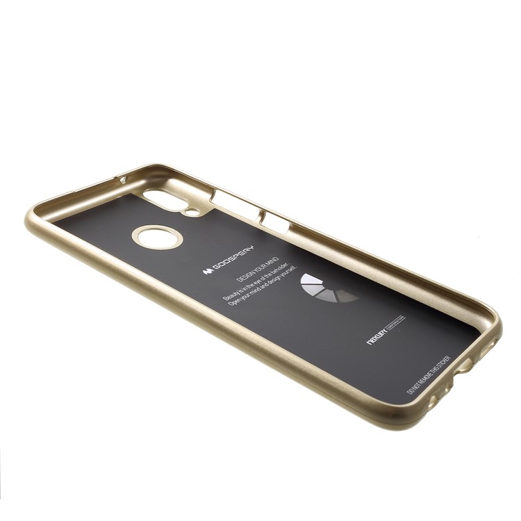 MERCURY GOOSPERY Flash Powder Soft TPU Shell Case for Huawei Y9 (2019) / Enjoy 9 Plus (China) - Gold-3