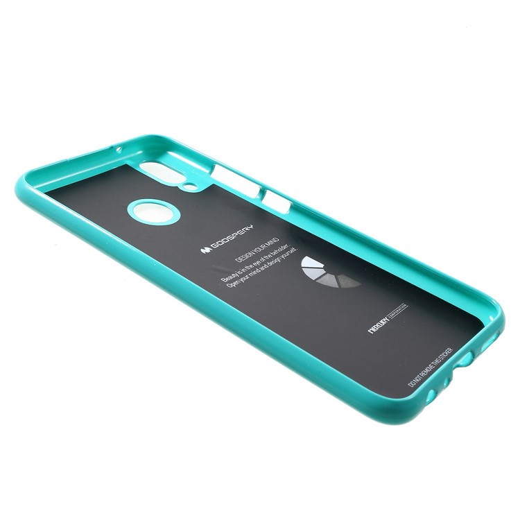MERCURY GOOSPERY Flash Powder TPU Back Case for Huawei Y9 (2019) / Enjoy 9 Plus (China) - Cyan-3