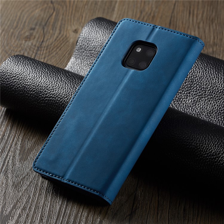 FORWENW Fantasy Series Auto-absorbed Silky Touch Leather Wallet Stand Casing for Huawei Mate 20 Pro - Blue-8
