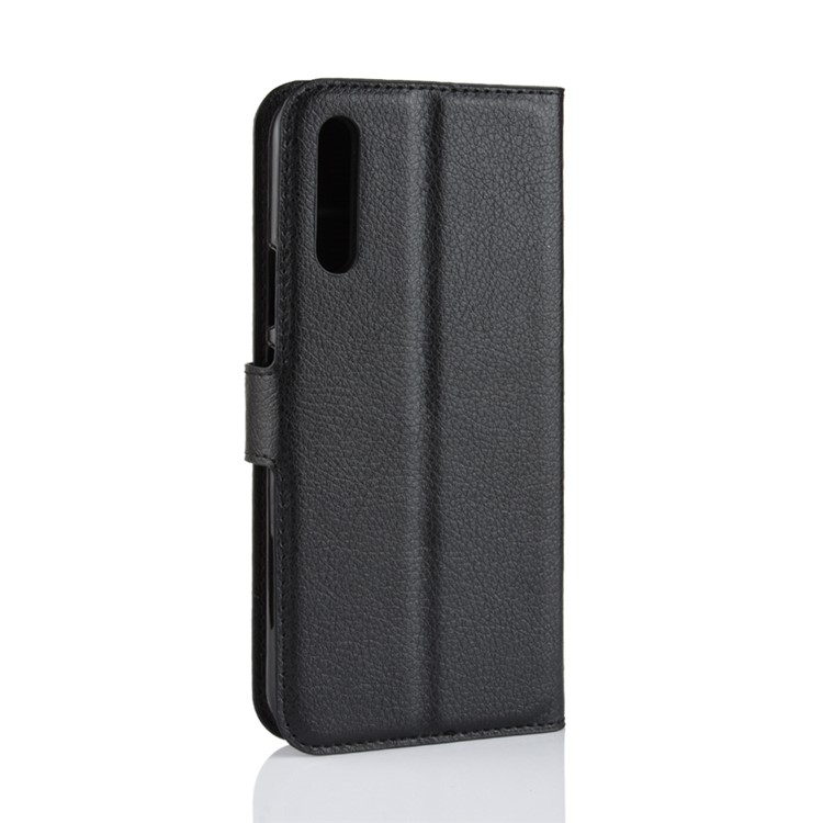Litchi Skin Wallet Leather Stand Case for Huawei Honor Magic 2 - Black-11