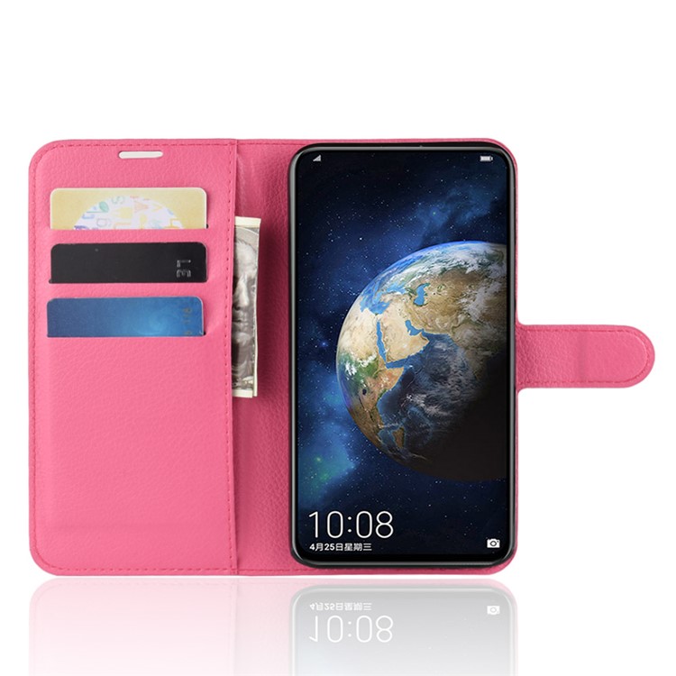 Кожаный Чехол-подставка Из Кожи Личи Для Huawei Honor Magic 2 - Роза-8