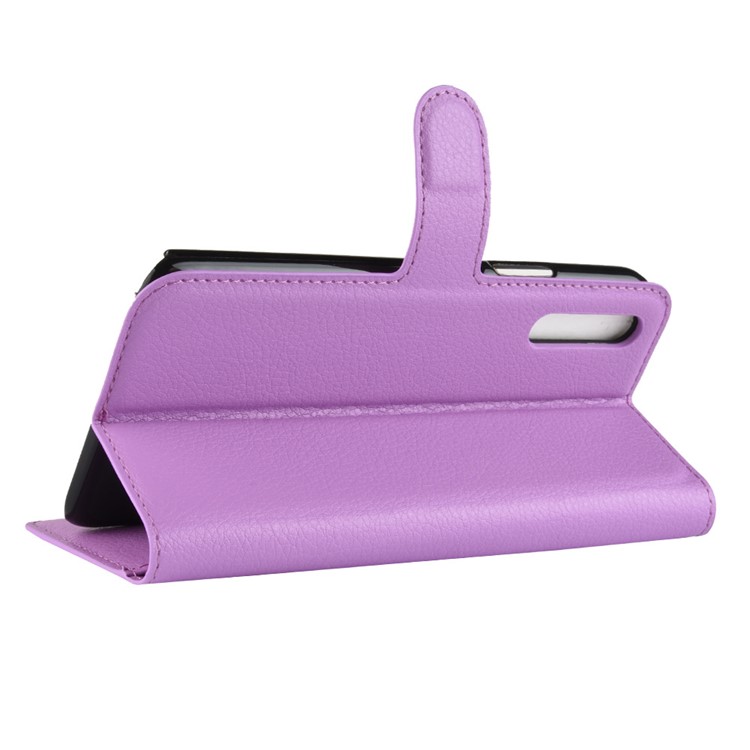 Litchi Skin Magnetic Leather Stand Case for Huawei Honor Magic 2 - Purple-10