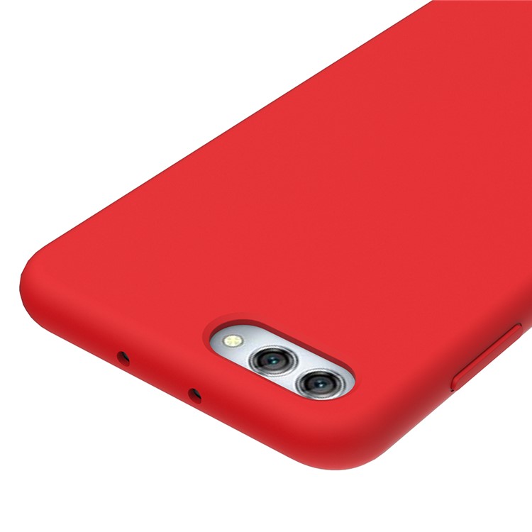 Liquid Silicone Mobile Phone Shell for Huawei Honor V10 / View 10 - Red-3