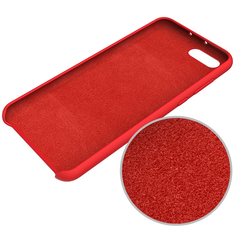 Liquid Silicone Mobile Phone Shell for Huawei Honor V10 / View 10 - Red-5