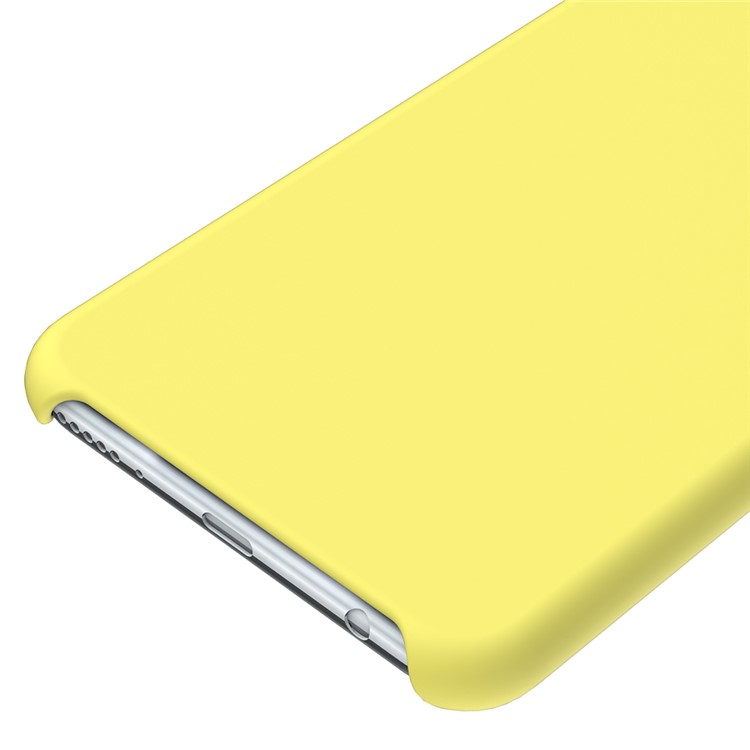 Liquid Silicone Protection Back Cover for Huawei Honor V10 / View 10 - Yellow-4