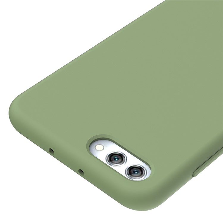 Liquid Silicone Protection Back Shell for Huawei Honor V10 / View 10 - Green-3