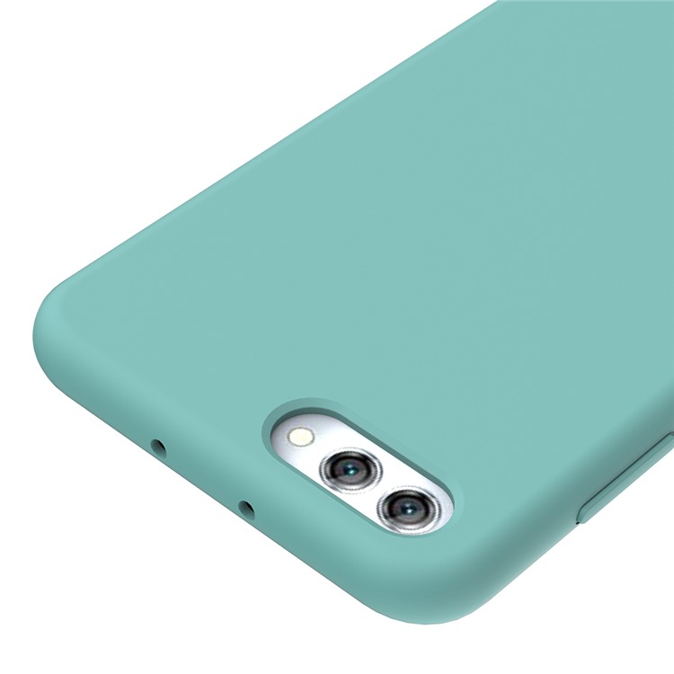 Liquid Silicone Phone Case for Huawei Honor V10 / View 10 - Cyan-3
