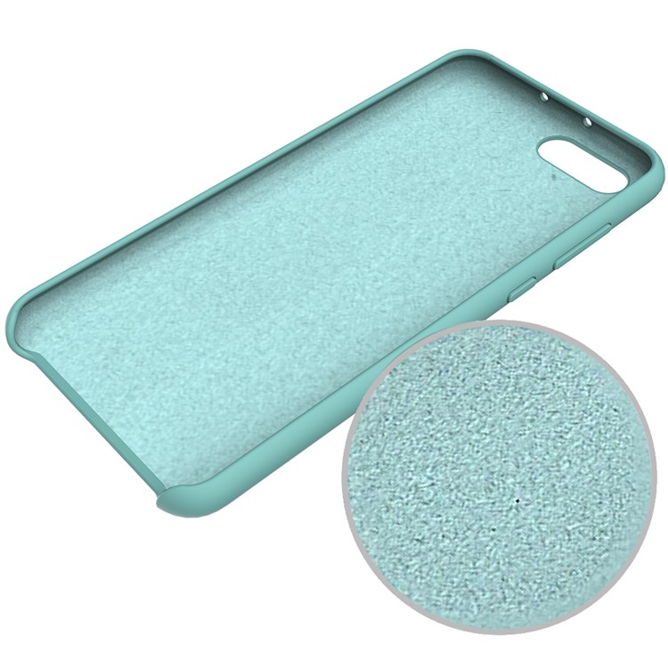 Liquid Silicone Phone Case for Huawei Honor V10 / View 10 - Cyan-5