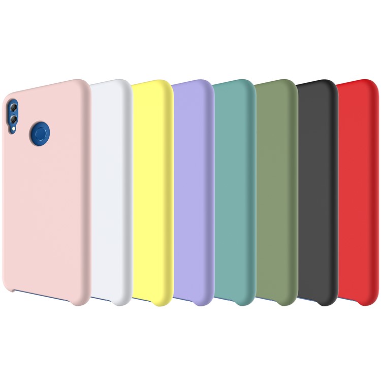 Liquid Silicone Protector Case for Huawei Honor 8X / Honor View 10 Lite - Black-6