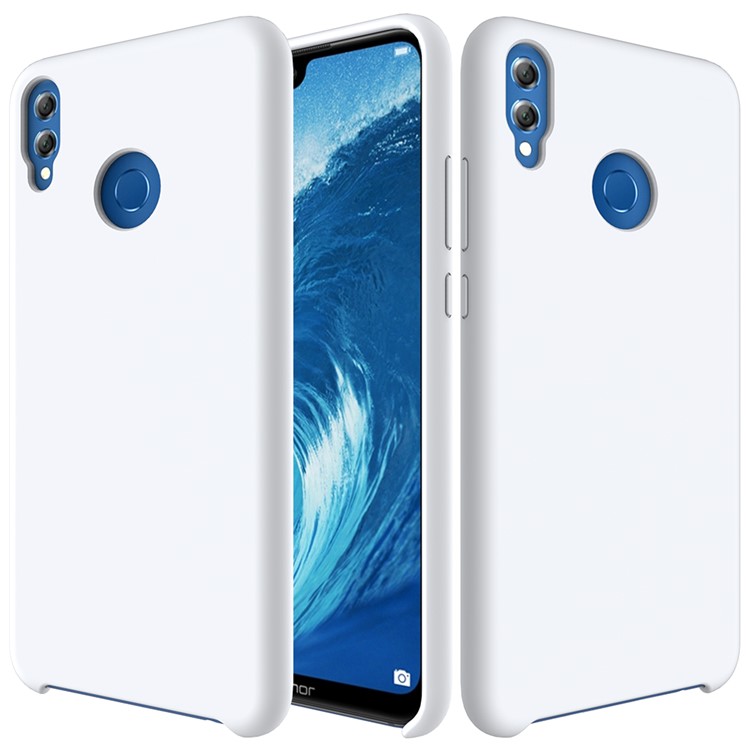 copertura Protettiva In Silicone Liquido Per Huawei Honor 8X / Onore Vista 10 Lite - Bianca-2