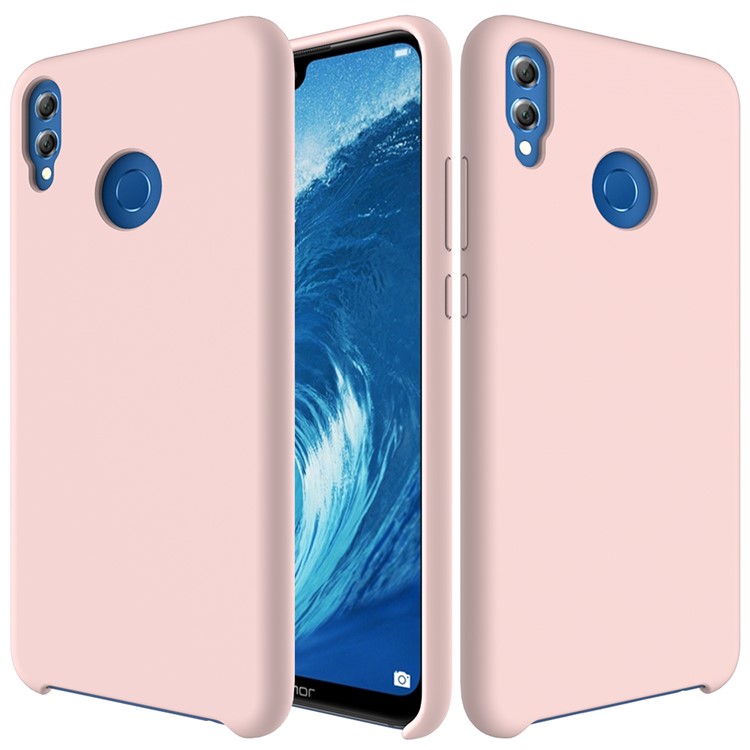 Liquid Silicone Protector Casing for Huawei Honor 8X / Honor View 10 Lite - Pink-2