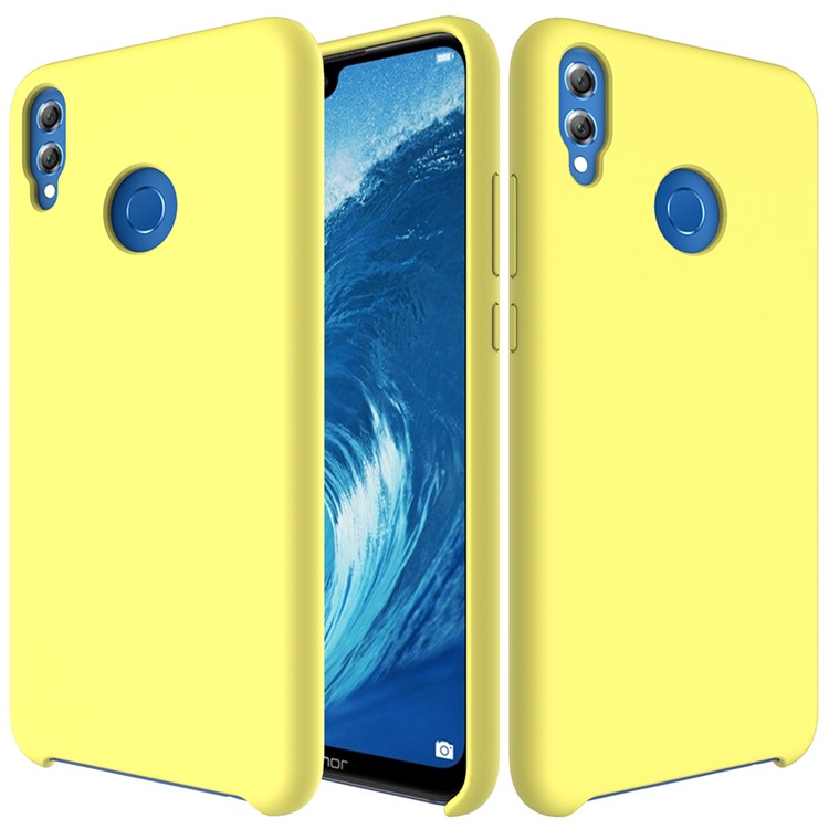 Liquid Silicone Protective Case for Huawei Honor 8X / Honor View 10 Lite - Yellow-2