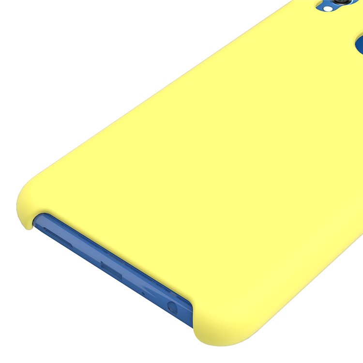 Liquid Silicone Protective Case for Huawei Honor 8X / Honor View 10 Lite - Yellow-4