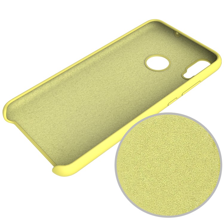 Liquid Silicone Protective Case for Huawei Honor 8X / Honor View 10 Lite - Yellow-5