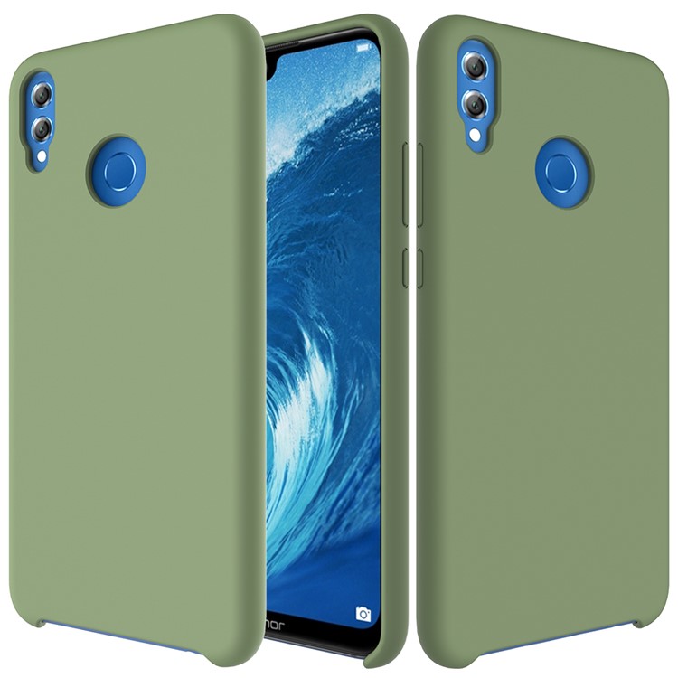 Liquid Silicone Protectve Cover Case for Huawei Honor 8X / Honor View 10 Lite - Green-2