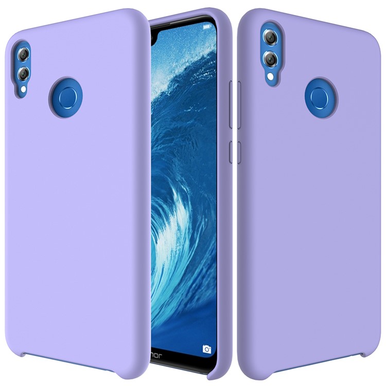 Liquid Silicone Cellphone Case for Huawei Honor 8X / Honor View 10 Lite - Purple-2