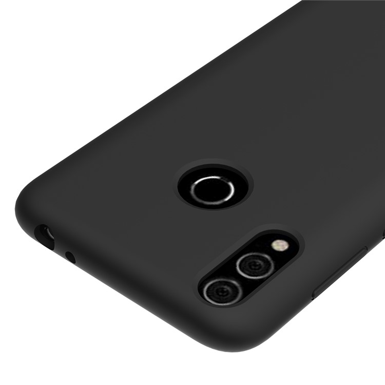 Liquid Silicone Protector Case for Huawei Honor 8C - Black-3