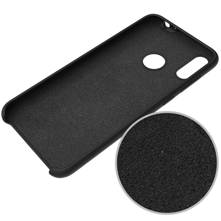 Liquid Silicone Protector Case for Huawei Honor 8C - Black-5